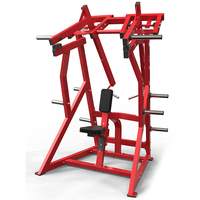 Máquina de remo montada en placa para entrenamiento de soporte de espalda, fortalecimiento de la espalda y entrenamiento seguro del músculo latissimus dorsi en gimnasios
