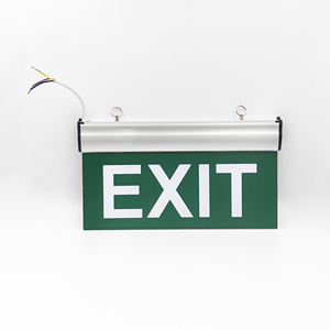 Enseigne de sortie à LED au prix de gros, lampe de sécurité d'urgence à LED avec <span class=keywords><strong>pictogramme</strong></span> d'impression personnalisé, signature à LED avec batterie de secours - Product Image 6
