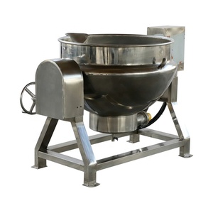 Machine à bouillir les pommes <span class=keywords><strong>de</strong></span> <span class=keywords><strong>terre</strong></span> industrielle <span class=keywords><strong>de</strong></span> haute qualité, chaudière à vapeur à enveloppe, machine à wok, marmite à enveloppe électrique, grande cuisinière avec mélangeur 50l - Product Image 3