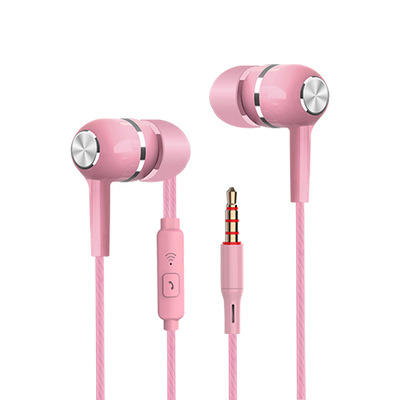 Cheapest Price Good 1.2M Wired Super Bass 3.5mm In-ear Gaming Headphone with Microphone Crack Earbud Hands Free for Promotion