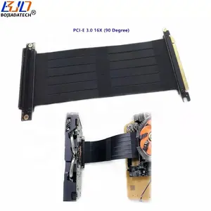 Cabo de extensão Riser 90 graus PCI Express 3.0 16X para placa de vídeo gráfica PCI-E 16X 0.1-1M