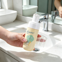 Botol Dispenser Busa Kosmetik Plastik Mewah 100ml Botol Plastik Kosong Pompa Busa untuk Sabun Tangan Pembersih Bulu Mata Sampo Losion