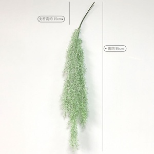 Hotel de fábrica de plástico Faux Fern Vine hojas verdes techo colgante Waterweed plantas persas artificiales para Decoración - Product Image 3