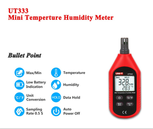 UNI-T UT333 Mini LCD numérique température de <span class=keywords><strong>l</strong></span>'<span class=keywords><strong>air</strong></span> <span class=keywords><strong>humidité</strong></span> mètre thermomètre hygromètre jauge <span class=keywords><strong>testeur</strong></span> UT333 mise à niveau - Product Image 5