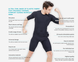 Système d'entraînement <span class=keywords><strong>EMS</strong></span> sans fil avec ensemble de sous-vêtements, appareil électrique de Stimulation musculaire, parfait à domicile - Product Image 4