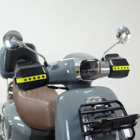 Protège-mains à cinq étoiles pour motos et véhicules, avec bandes réfléchissantes coupe-vent, en matériau PC chaud, accessoire coupe-vent