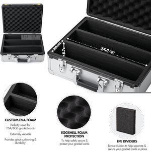 Boîte de rangement pour toploaders, étui de rangement pour cartes sportives, capacité 600+ toploaders, étui pour cartes à collectionner - Product Image 5