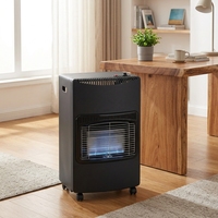 Chauffage infrarouge au gaz sur roulettes en céramique avec grille anti-brûlure pour maison, chambre, atelier, bureau