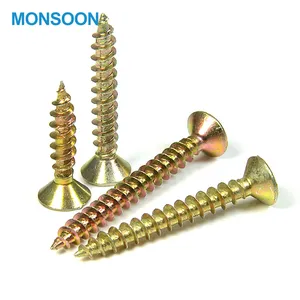 MONSOON cina all'ingrosso hardware per mobili vite per truciolare a testa svasata vite per truciolare in legno zincata