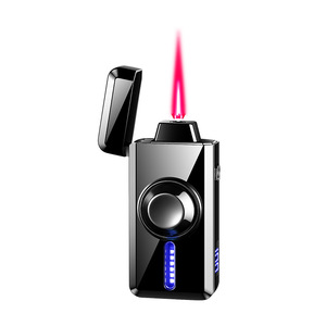 Accendino Torcia Fidget Spinner 2-in-1 in Metallo, Antivento, Fiamma Rossa, Ricaricabile USB-C, con <span class=keywords><strong>Luce</strong></span> LED e Controllo Vocale - Product Image 1