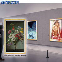 Bingkai foto digital, bingkai foto Digital Multi ukuran 21.5 inci dengan fungsi Jam kalender, bingkai foto digital elektronik