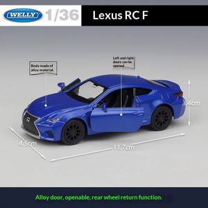 WELLY 1:36 Modèle de voiture en alliage moulé sous pression Lexus RC F, jouet à rétrofriction pour enfants, cadeau de collection, vente en gros - Product Image 2