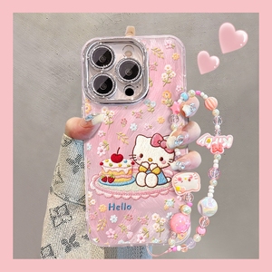 Cute cartoon kt Cat IMD TPU Mobile phone case for iPhone 17 air 16 15 14 pro max cartoon character <b>Camera</b> protection cover back - Product Image 6