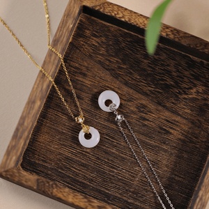 Collar de Acero Inoxidable de Moda 2024 con Colgante de Plata de Ley, el Regalo de Joyería Más Popular para Mujeres - Product Image 3