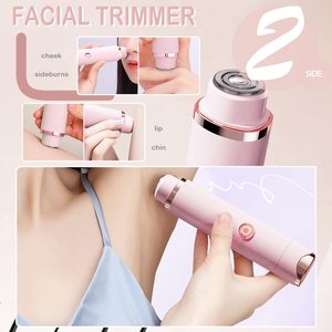 El Mejor Dispositivo 2 en 1 para Depilación Corporal en Casa, Depiladora <span class=keywords><strong>de</strong></span> Bikini con Doble Cabezal, Recortadora <span class=keywords><strong>de</strong></span> Bikini Eléctrica para Mujer - Product Image 4