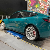 Jantes concaves Yufei forgées de 20 pouces à design turbine Y-Split pour Tesla Model 3/Y 5X114.3, finition argent brossé