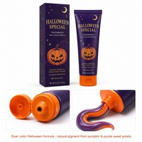 Dentifrice Anti-Caries Personnalisé avec Logo pour Halloween, Certifié ISO, Thème Festif Effrayant, Vente en Gros, Usine, Marque Privée, Naturel
