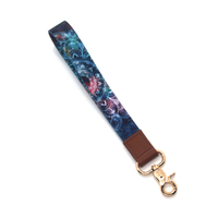 Correa de Lujo para Teléfono con Diseño de Pulsera, Llavero de Cuero PU, Correa de Poliéster con Logotipo Personalizado, Venta al Por Mayor