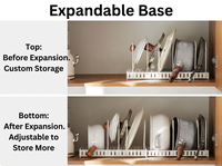 Étagère de cuisine extensible et réglable en acier au carbone de qualité supérieure, style luxe léger, sans perçage, organisateur de couvercles de casseroles multicouche, rangement moderne
