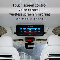 TV montada en el coche, TV de entretenimiento montada en el techo, TV de control de voz con pantalla táctil para Benzz G-Class w464 reacondicionamiento de TV de alta definición