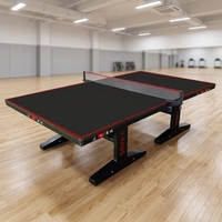Table de tennis de table pliable professionnelle avec roues auto-ouvrantes, table mobile de qualité tournoi, matériau MDF