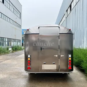 Chariot de restauration en acier inoxydable de qualité européenne, 3,8 m, camion de cuisine, remorque alimentaire mobile pour la vente en extérieur - Product Image 6