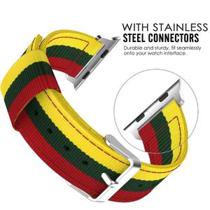 Tejido de Nylon de reemplazo de pulsera correa de reloj de Apple de 38 MM 42 MM Apple iWatch 1 2 3 4 5 - Product Image 4