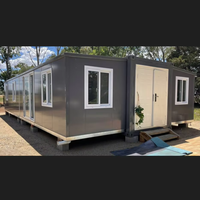 Maison préfabriquée modulaire 20/40 pieds, villa préfabriquée, maison conteneur portable extensible avec salle de bain et chambre à coucher