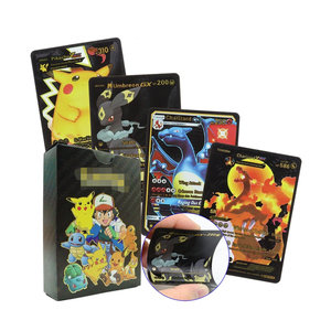 Coffret cadeau de 55 cartes <span class=keywords><strong>Pokémon</strong></span> noires en édition limitée : <span class=keywords><strong>Pikachu</strong></span> VMAX, Charizard, Umbreon <span class=keywords><strong>GX</strong></span> - Product Image 1