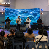 Pantalla LED de Alquiler para Interiores P2.6, 500x500mm, Pantalla LED para Escenarios, Video Wall de 3840Hz para Iglesias, Conciertos, Bodas, Eventos, Proveedor de Fábrica