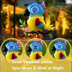 ไฟ LED 360หมุนได้พร้อมเอฟเฟกต์กะพริบเหมือนจริงจำลองนกแก้วสวนพลังงานแสงอาทิตย์ขนาดเล็กดีไซน์ใหม่ได้รับการจดสิทธิบัตร - Product Image 3