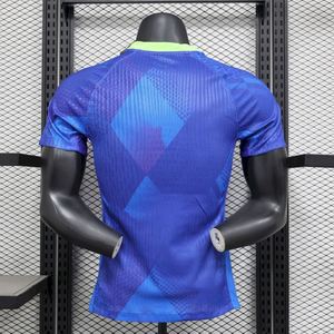Camiseta de Fútbol Samba Edición Jugador BR 2526 de Alta Calidad, con Tela Premium para Disipación de Calor y Transpirabilidad, Azul Niymr # 10 - Product Image 1