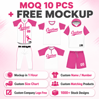 Maillot de baseball personnalisé PURE USA avec ruban rose pour la sensibilisation au cancer du sein, pour hommes, faible MOQ, kit de baseball pour jeunes, ensemble uniforme d'entraînement
