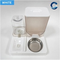 Ensemble d'alimentation pour animaux de compagnie, distributeur automatique d'eau, bol pour chien et chat avec conteneur de stockage de nourriture, portable, petit et moyen