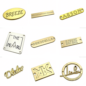 ملصقات معدنية منقوشة عالية الجودة صديقة للبيئة وقابلة لإعادة التدوير للملابس الداخلية والجينز والقمصان - Product Image 1