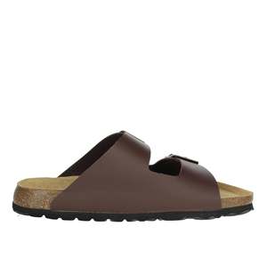 Grunland Pantoufles pour hommes CB3013-40 Sandales confortables en cuir marron - Product Image 4
