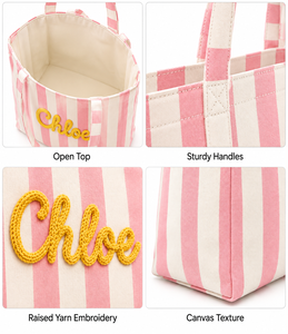 Custom Logo Cotton <b>Canvas</b> Travel <b>Handbag</b> Wholesale Multi Pocket Tote Bag Sublimation Printing Embroidery Messenger Shoulder - Product Image 6