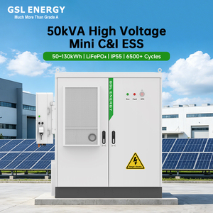 GSL ENERGY 130kW 120kw 100kwh 80kw 50kWh High Voltage Mini C&amp;I ESS LiFePO4 Industrial &amp; Commercial Energy Storage Battery System - Product Image 3