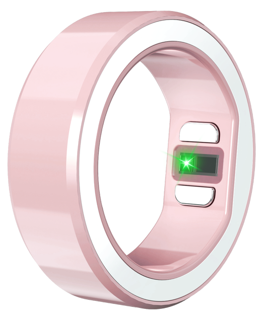 Stainless Steel Smart Ring Pedometer Body Temperature Display Remote Camera Control Fitness Tracker for Men Women