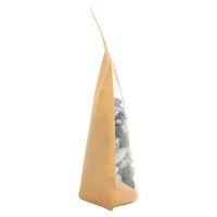 Sachet Doypack Personnalisé en Papier Kraft Transparent d'un Côté avec Trou de Suspension, Qualité Alimentaire, pour Snacks, Noix, Fruits Secs, Aliments pour Animaux de Compagnie, pour l'Emballage