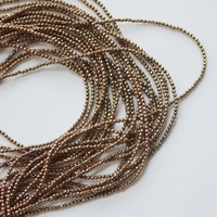 Perles d'hématite rondes à facettes pour la fabrication de bijoux