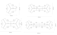 Poste de travail modulaire avec cloison, design moderne, mobilier de bureau, table de travail, vente en gros, poste de travail personnalisé