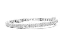 Pulsera de Diamantes Cultivados en Laboratorio con Certificación IGI, 11.10 CT, Chapada en Oro de 14K/18K, 37 Piedras, Corte Brillante, Joyería de Lujo de Primera Calidad