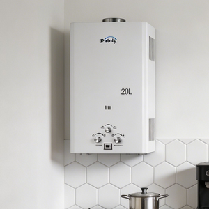 OEM ODM China Price Premium New Wall Mounted Instant Gas Water Heater Open Flue Type 6L-20L Household Shower and <strong>Kitchen</strong> Use - Product Image 1