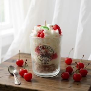 LANJO Customizable Handmade Dessert Scented Soy Wax <b>Candle</b>-round Shape Glass Jar Eco-Friendly Non-Toxic for Birthdays Weddings - Product Image 6