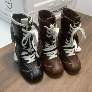 Chaussures en cuir pour enfants, nouvelle mode britannique, chaussures pour garçons et filles, bottes élégantes pour enfants - Product Image 4