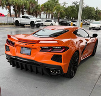 Diffuseur arrière en fibre de carbone pour Chevrolet C8 Corvette Stingray 2019 Diffuseur de pare-chocs arrière