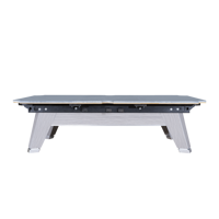 Table de billard OEM Tournament Edition 7ft 9ft avec plateau en ardoise, construction en acier et alliage de bois, pour usage commercial et de divertissement