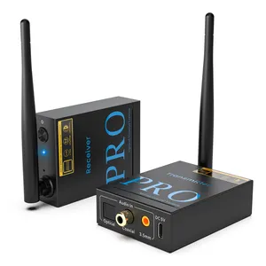 2024 nuovo 1Mii 2.4GHz ricevitore Audio 1TX + 2RX a bassa latenza stabile trasmissione Wireless Video Kit trasmettitore per TV PC proiettore