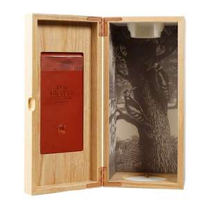 Boîte à vin en MDF faite à la main pour une bouteille avec option de gravure de logo, forme rectangulaire, personnalisable pour cadeau et artisanat - Product Image 4